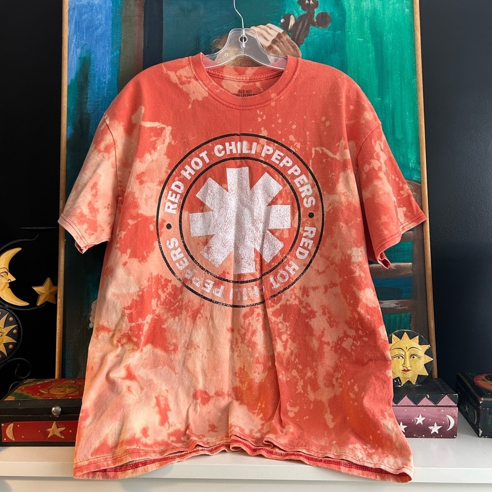 Red Hot Chili Peppers Orange Tie-Dye T-Shirt XL